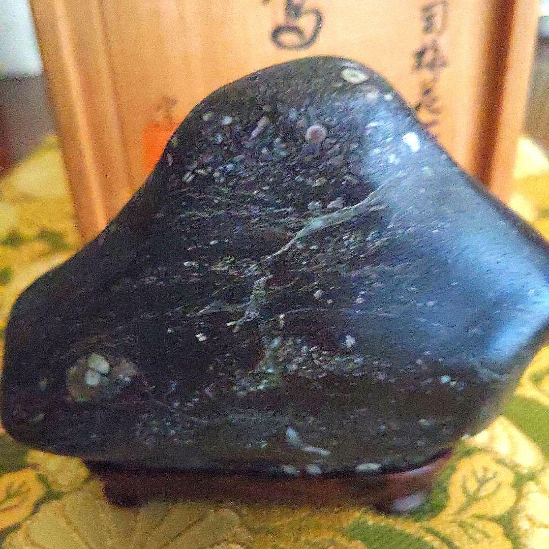 【最終価格】梅花石　銘、鶯の宿　梅の里　日本愛石館館長　小森宗閑翁