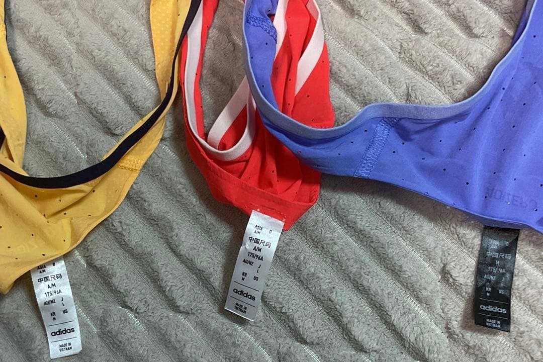 アディゼロ シングレットランニング 陸上用シャツ 3枚セットLサイズ