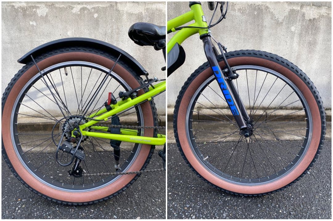 整備済 マウンテンバイク MTB 自転車 子供 24インチ 美品 綺麗 ファット