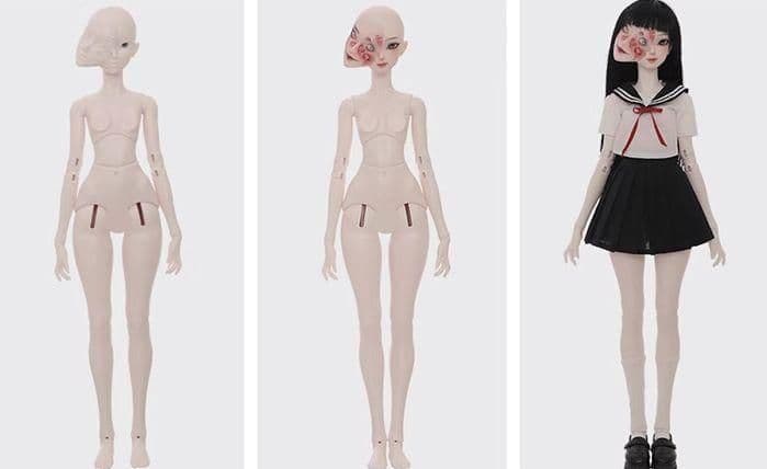 AX6 BJD 1/4 ドール本体 Nano　球体関節人形 ハンドメイド