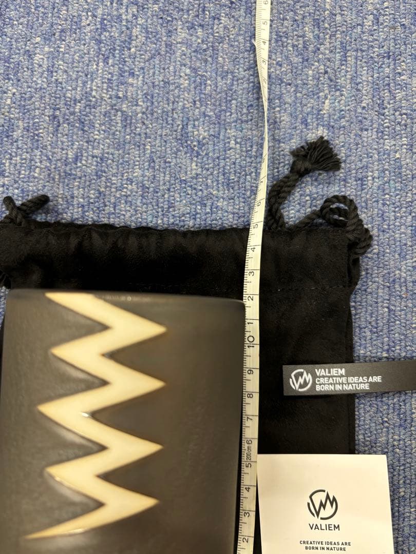 VALIEM グレー陶器鉢 収納袋付き