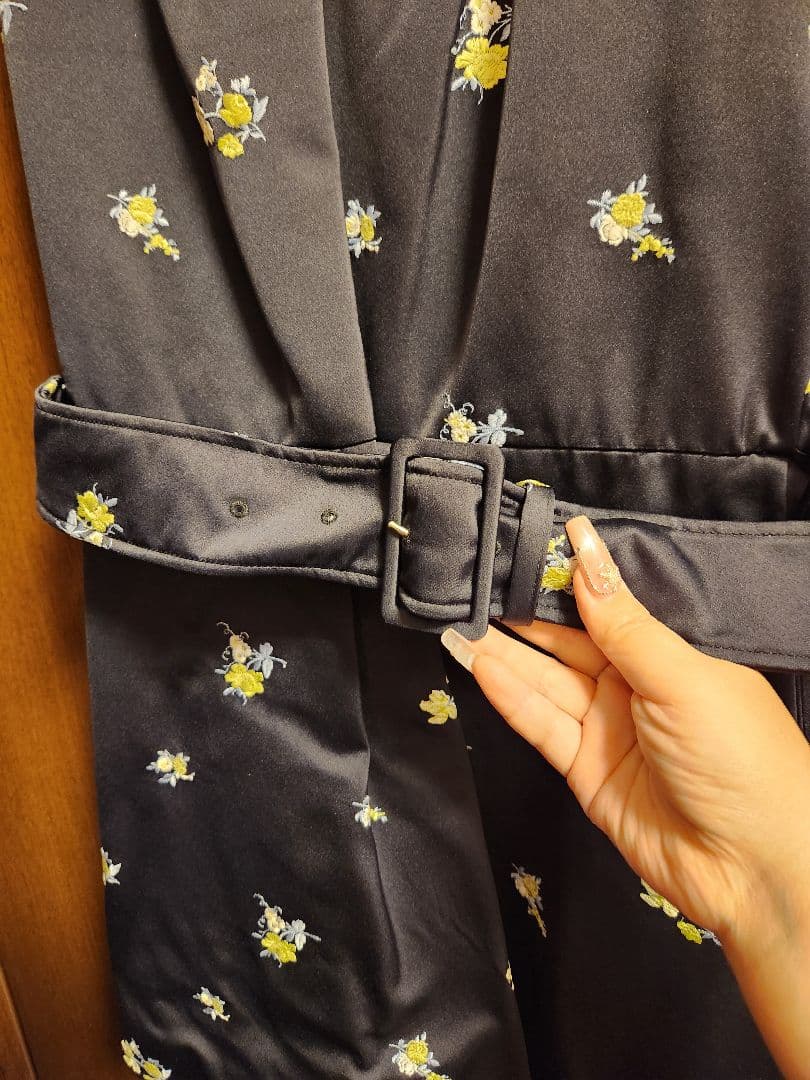 PATOU フラワープリント ノースリーブワンピース