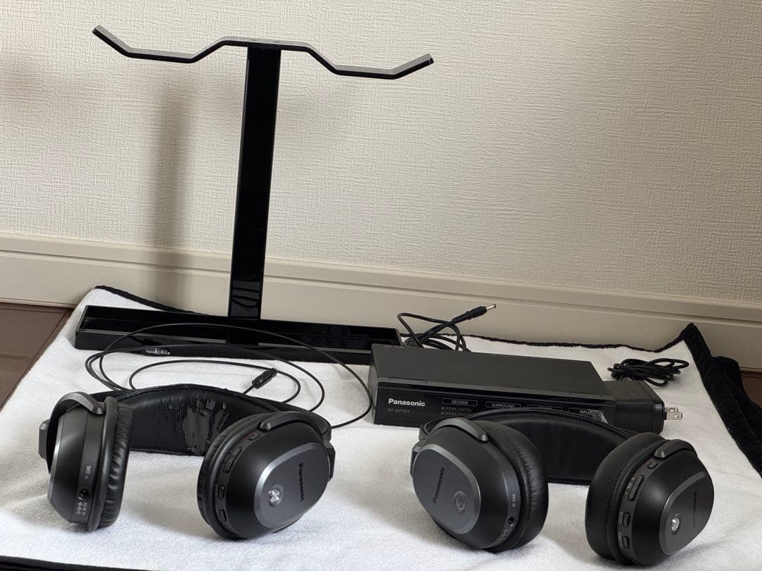 夜の映画！Panasonic RP-WF70T ワイヤレスヘッドフォンX2セット