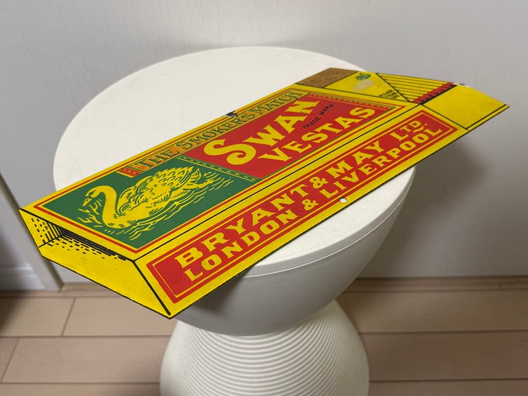 英国 SWAN VESTAS Bryant & May 琺瑯 看板 マッチ