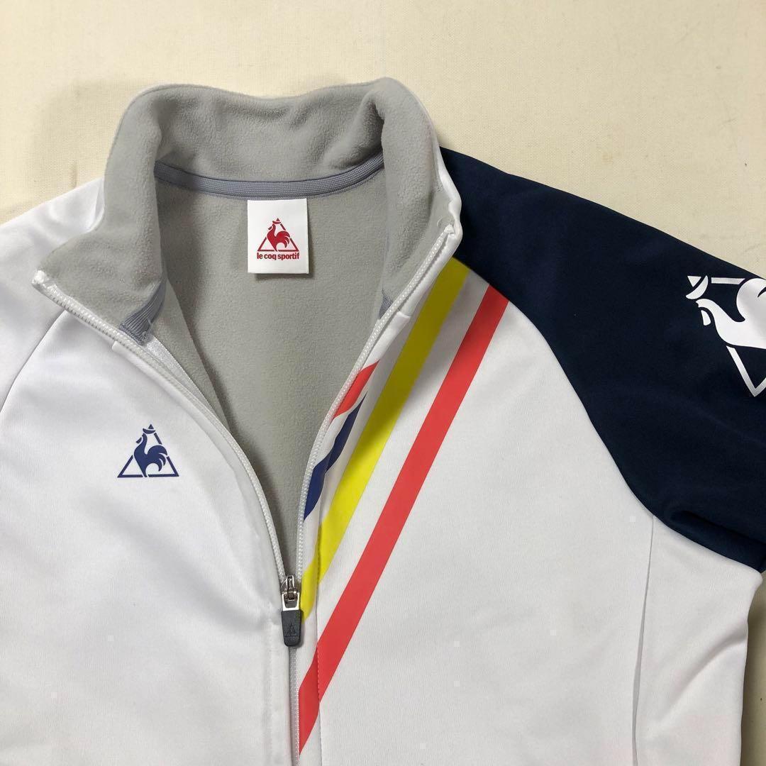 ルコック サイクル ウインター ボンディング ジャージ ホワイト Mサイズ