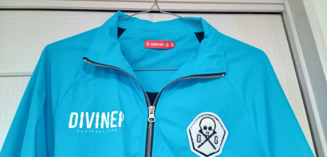 ディバイナーゴルフ　ジャケット　トミー　ブルー