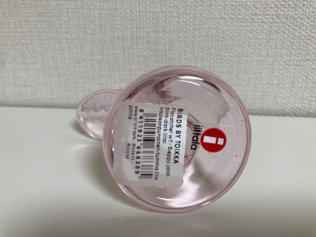 ペールピンク×ダークライラック　ミニシエッポ　スコープ　脚付きバード