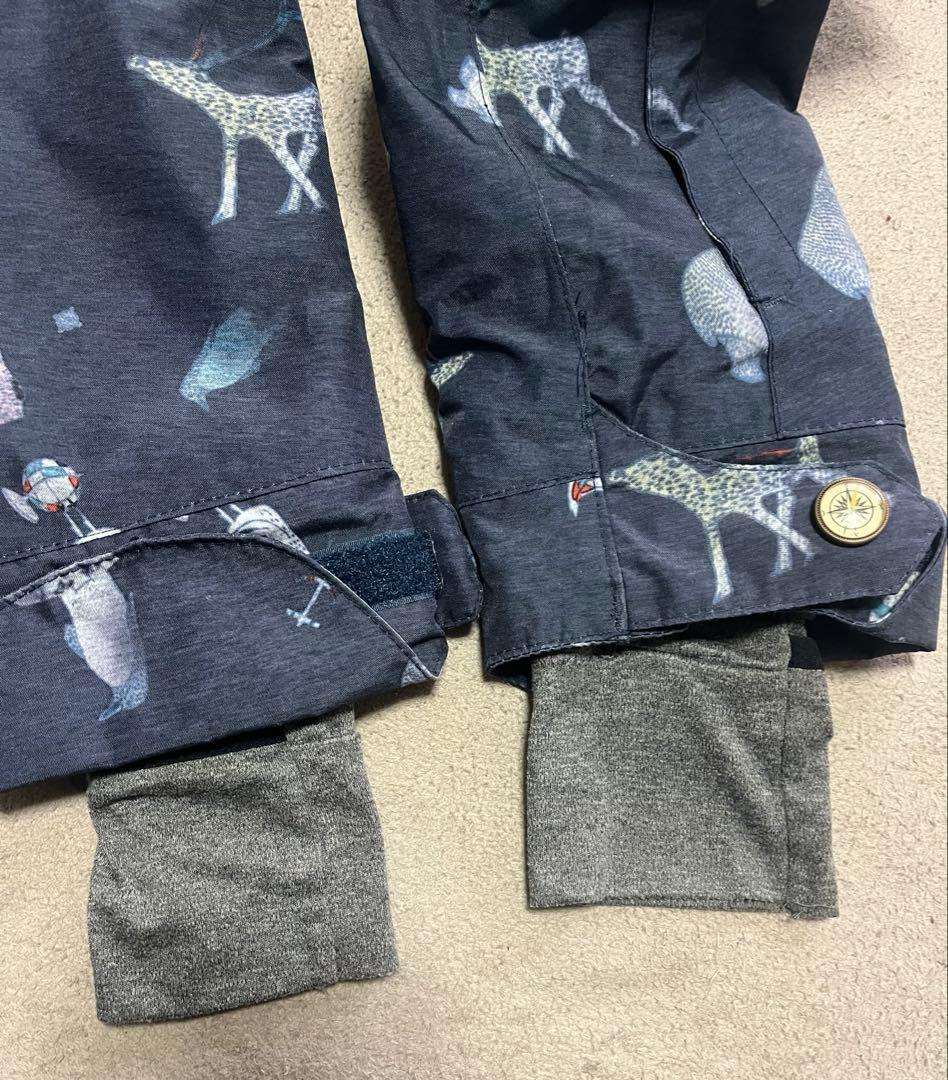 スノボ　ウェア　ロキシー　ジャケット　パンツ　エスケープ　上下セット　アニマル