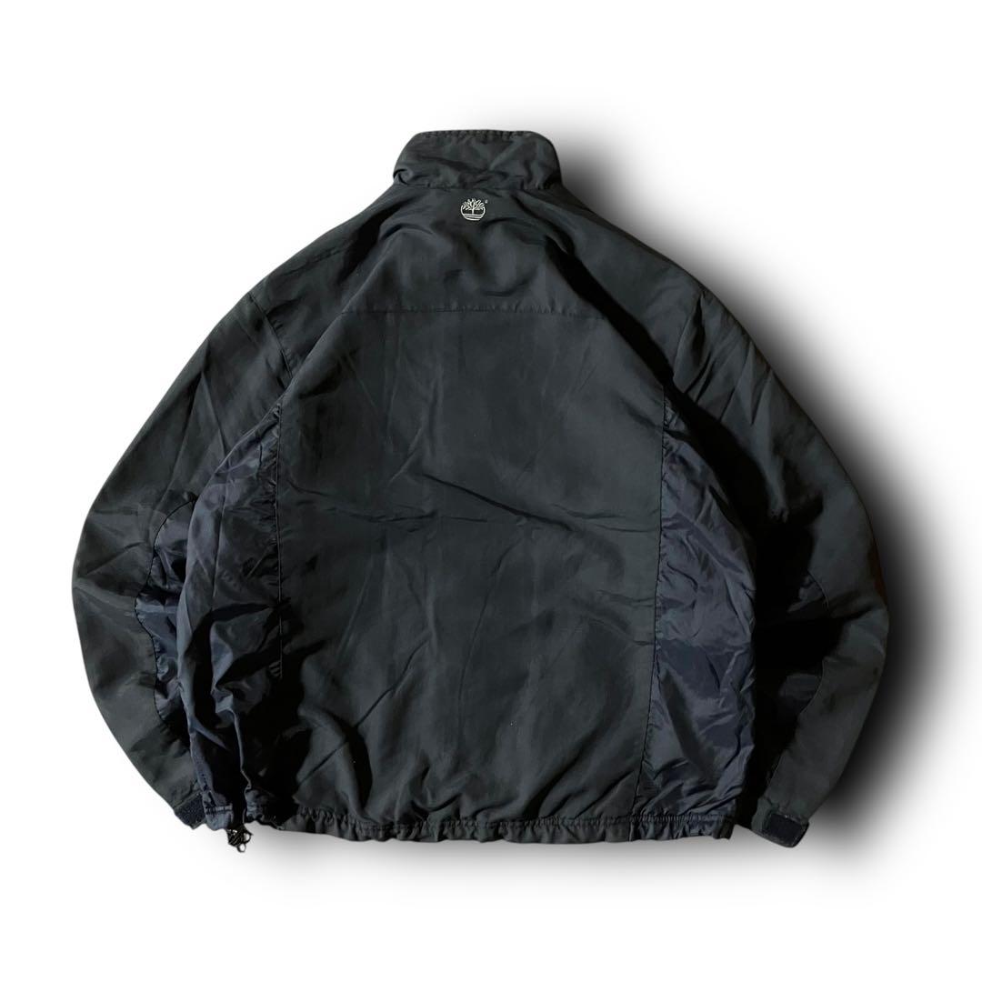 はる様☆Timberlandウォームアップジャケット短丈ナイロンドローコード刺繍