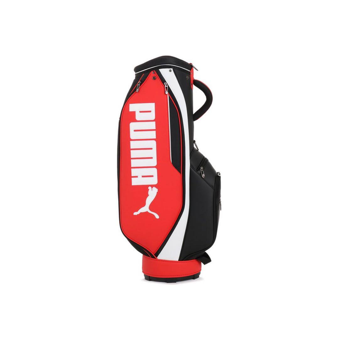 【未使用品】PUMA ゴルフキャディバッグ レッド/ブラック