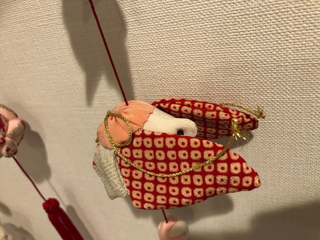 【匿名配送】桃の節句の壁掛け②　吊るし飾り　吊るし雛