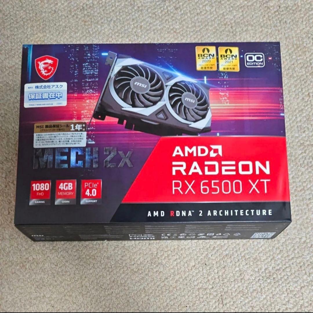 グラフィックボード・グラボ・ビデオカード MSI Radeon RX 6500 XT MECH 2X 4G