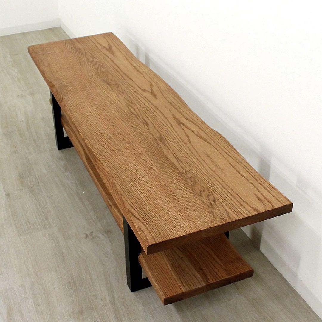 新品☆モダンなテレビボード テレビ台 オープンボード ローボード オーク無垢