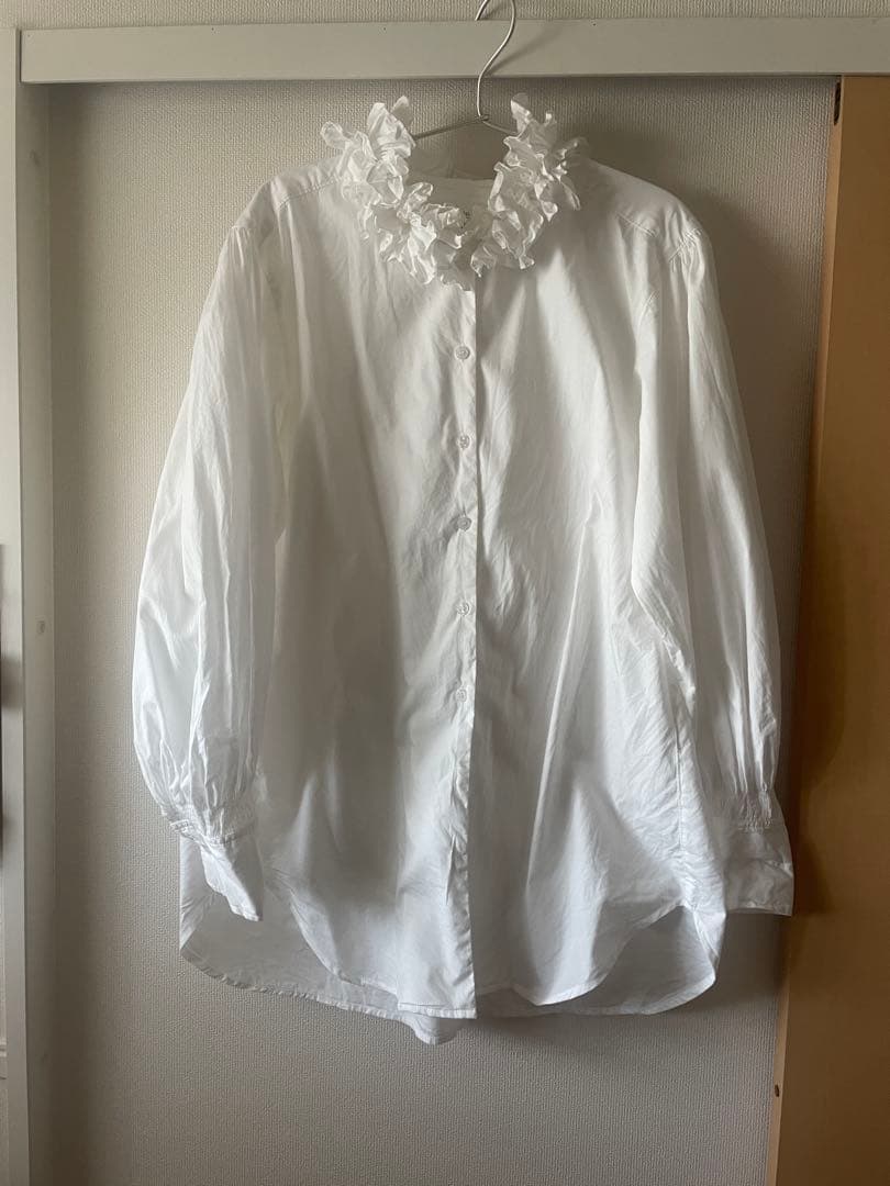 美品 crinkle crinkle crinkle フリルシャツ