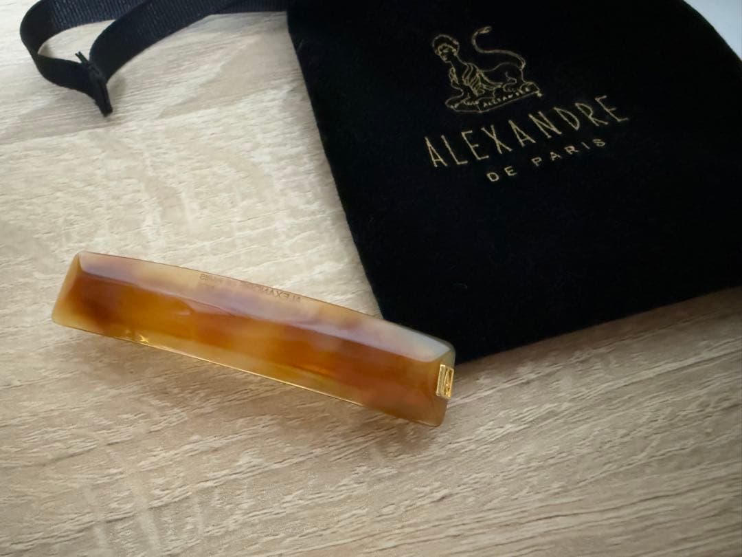 美品 アレクサンドルドゥパリ べっ甲バレッタ