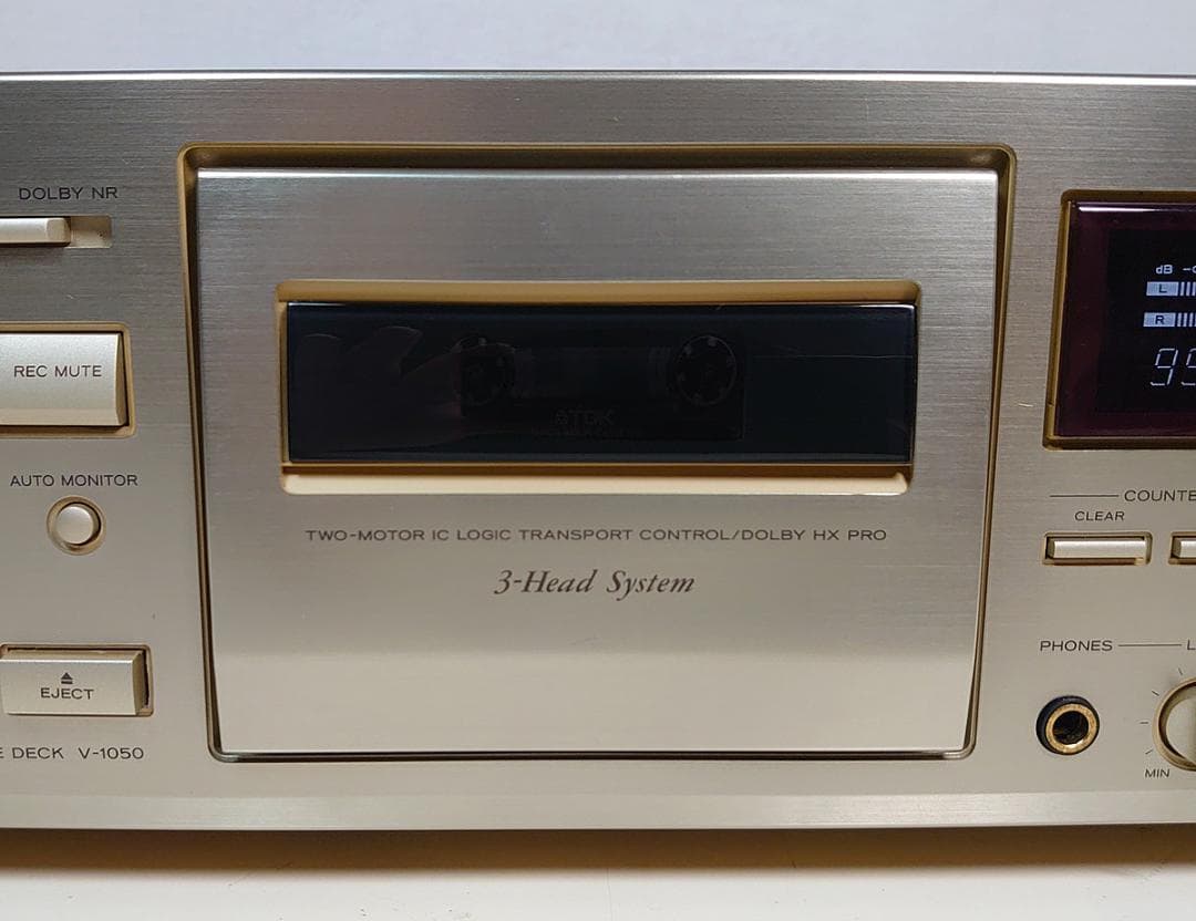 【オーバーホール品】TEAC カセットデッキ「V-1050」再生・録音動作OK★