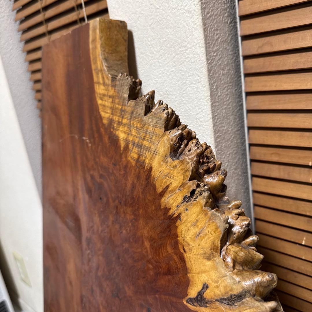 花梨　瘤杢　一枚木　天然木　天板　テーブルトップ　890×240~570