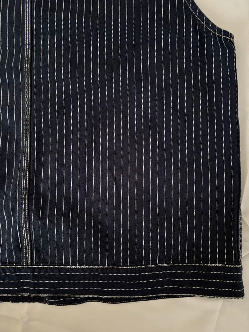 Schott ショット オールドヒッコリー デニムベスト XL ピンストライプ