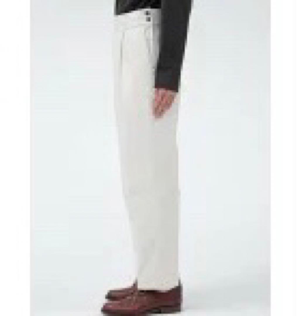 極美品 マーガレットハウエル 25SS ウォッシュドコットンツイル トラウザー