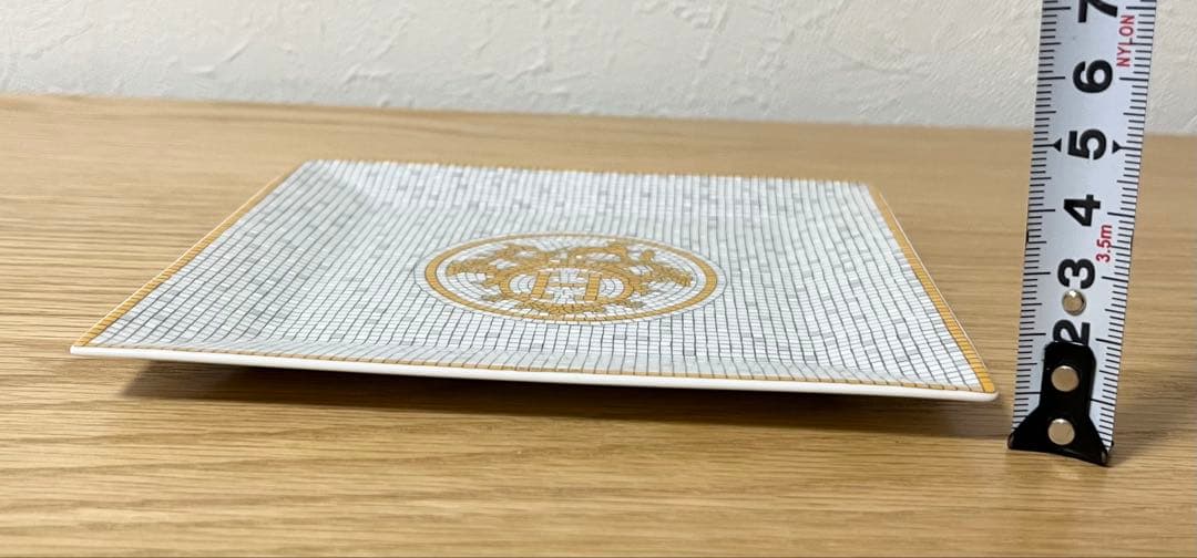 カレ No3 トレー HERMES エルメス プレート 皿 モザイク ゴールド