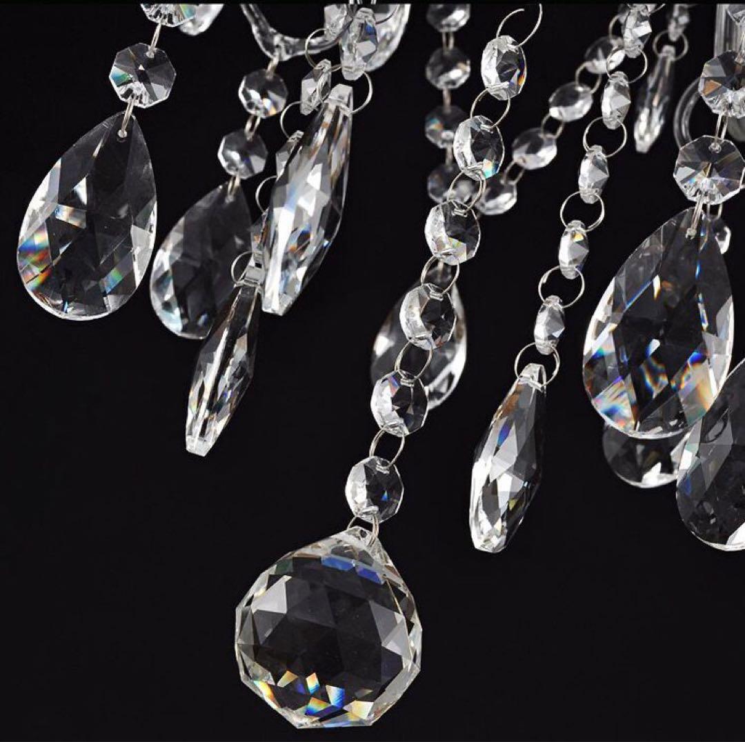 子*s様 LED電球付きクリスタルシャンデリア 3灯