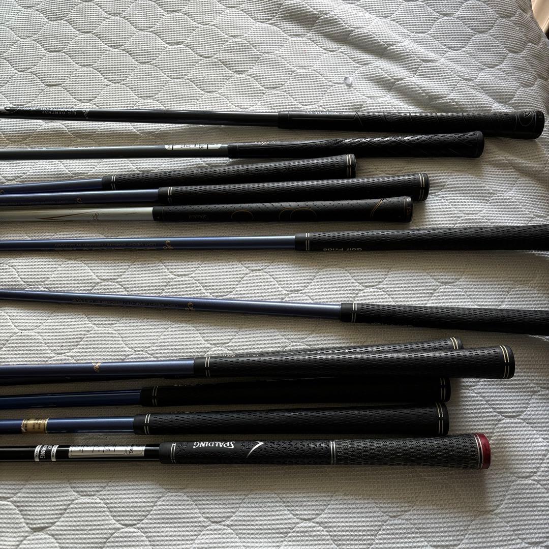 World Eagle ゴルフキャディバッグ 黒赤　ゴルフクラブつき