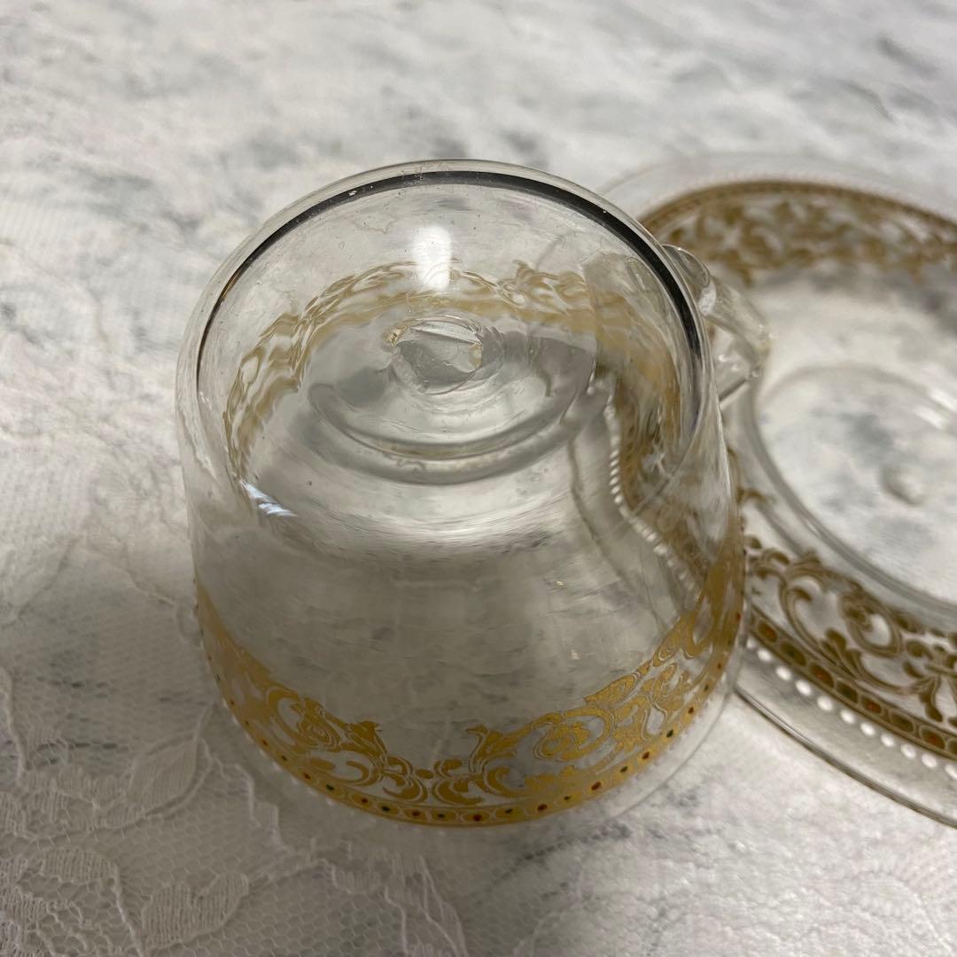 アンティーク ムラーノ サルヴィアティ グラス スモール カップ＆ソーサー