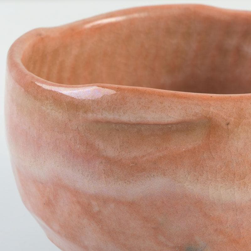 茶道具　楽吉左衛門作　赤楽茶碗　V　9504