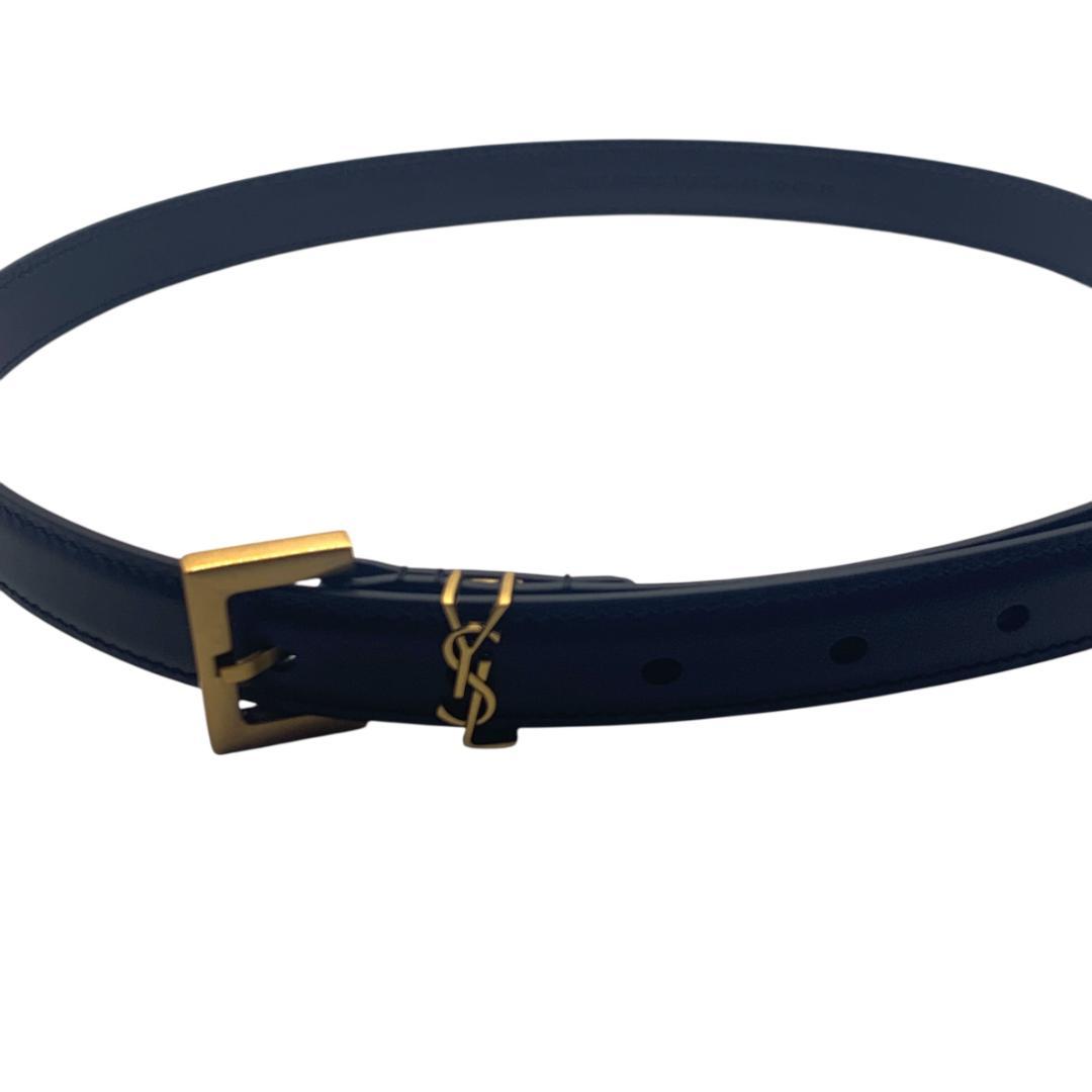 美品★YSL イヴサンローラン　細いベルト81-91cm