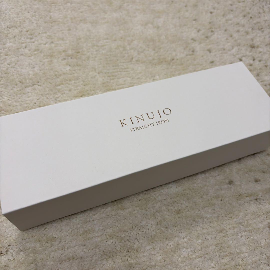 【ほぼ未使用】絹女 KINUJOストレートヘアアイロン　LM225ホワイト