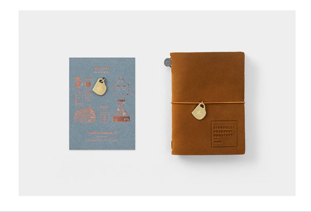 スターバックス　ロースタリー　トラベラーズノート　パスポートサイズキャメルセット