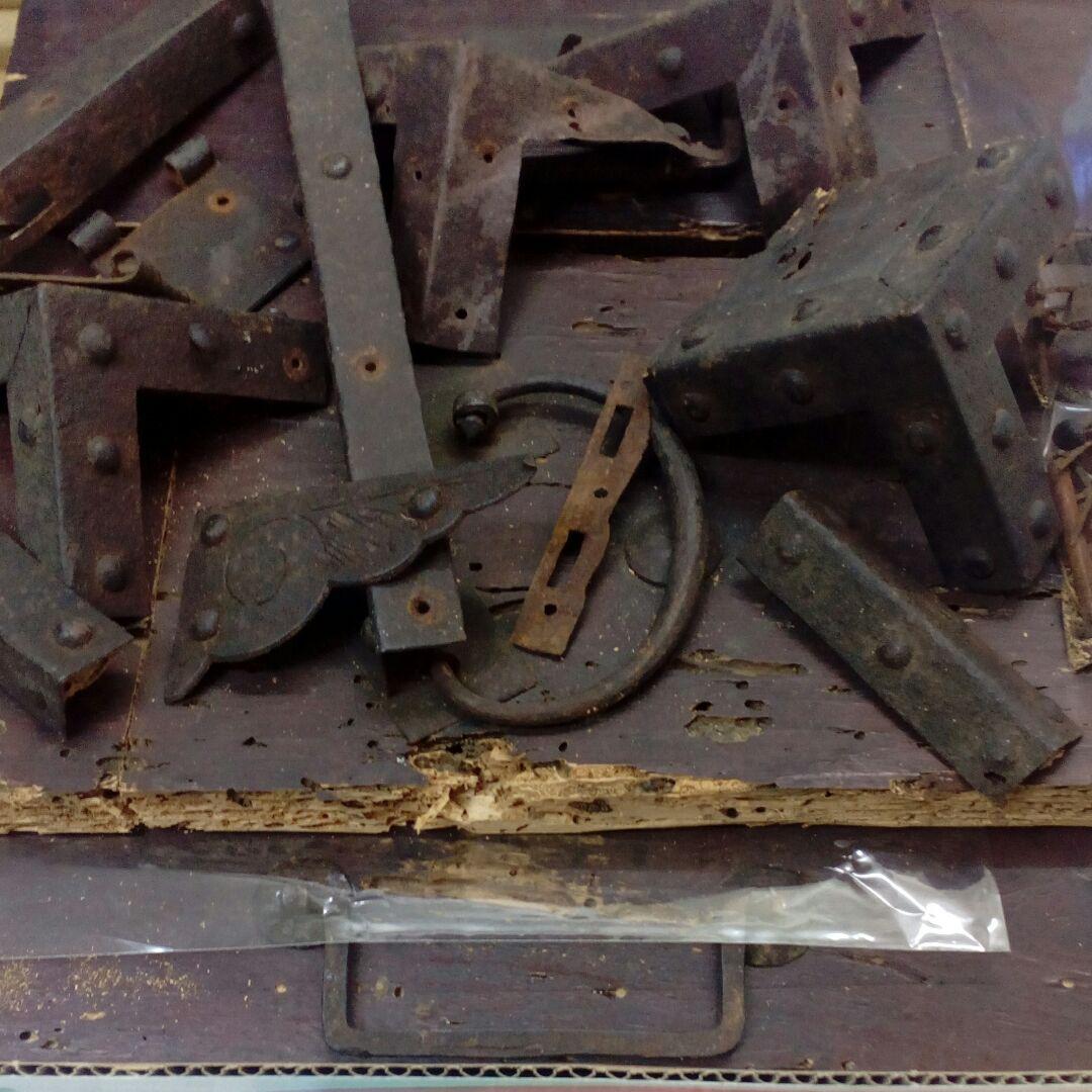 宇和島伊達家伊予國吉田藩３万石知行地藩内１８３３年天保四年記銘蔵出古船箪笥残骸品