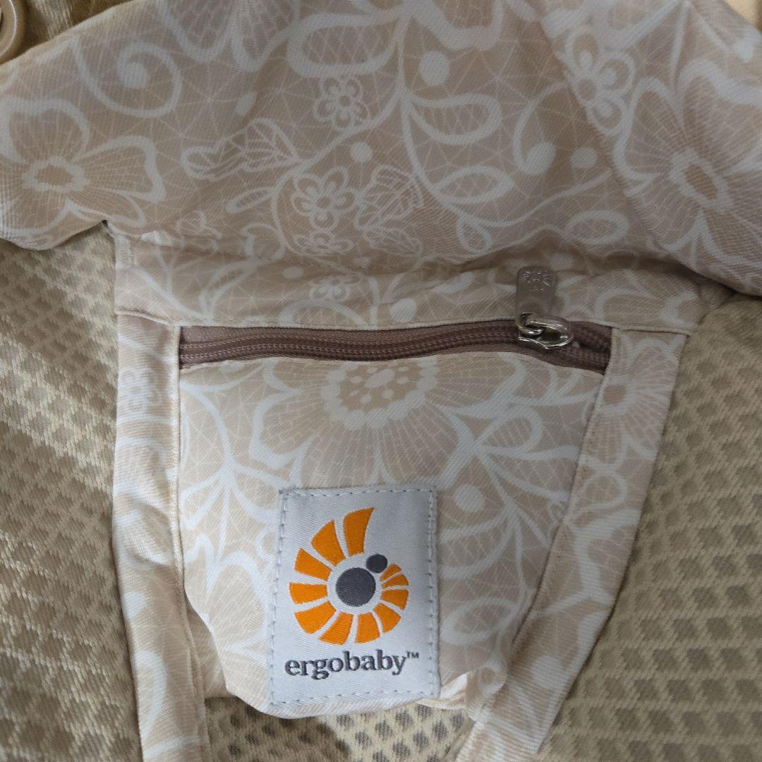 【美品】エルゴベビー オム二ブリーズ抱っこ紐 クリームフラワーレース
