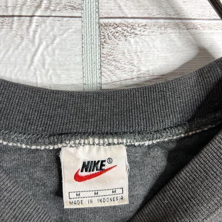 【入手困難!!】ナイキ ✈︎刺繍 アーチロゴ 白タグ 裏起毛 肉厚 トレーナー