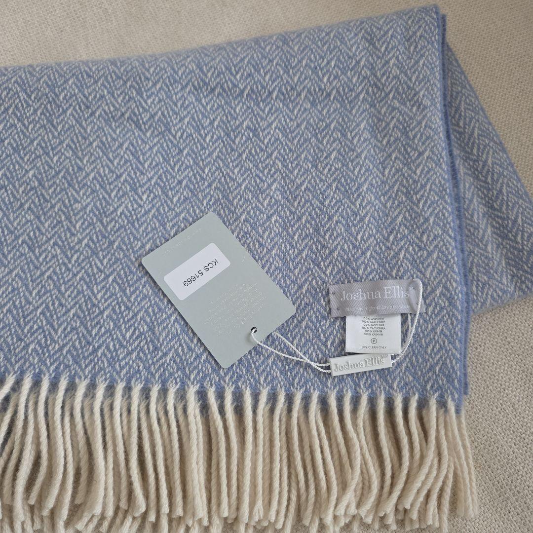 【新品】 ジュシュアエリス　カシミア100%　ひざかけ　定価 48,900円