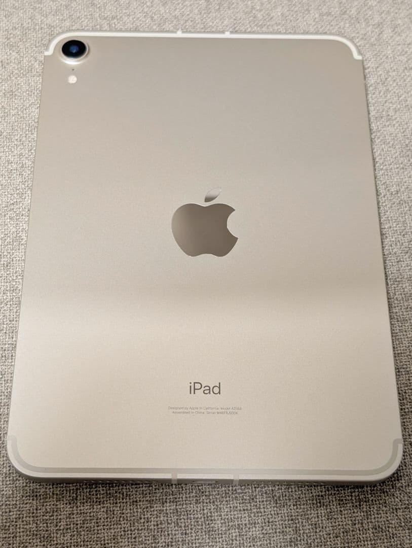 美品 iPad mini 第6世代 64GB cellular スターライト