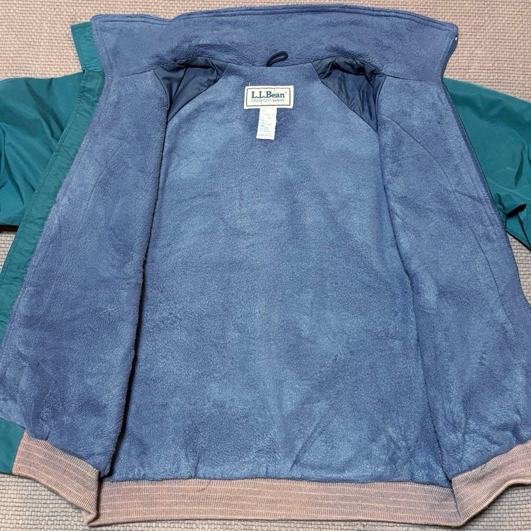 【極美品/USA製】90s L.L.Bean ウォームアップジャケット 緑 M