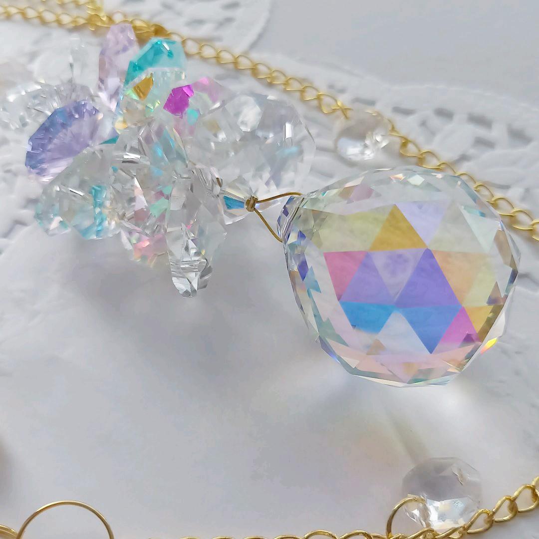 サンキャッチャー♡ハンドメイド「アスフールオーロラとパステルカラー♡」