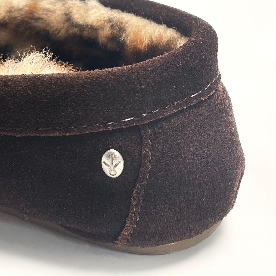 最終価格 別注 EMU エミュ レオパード ファー モカシン スリッポン