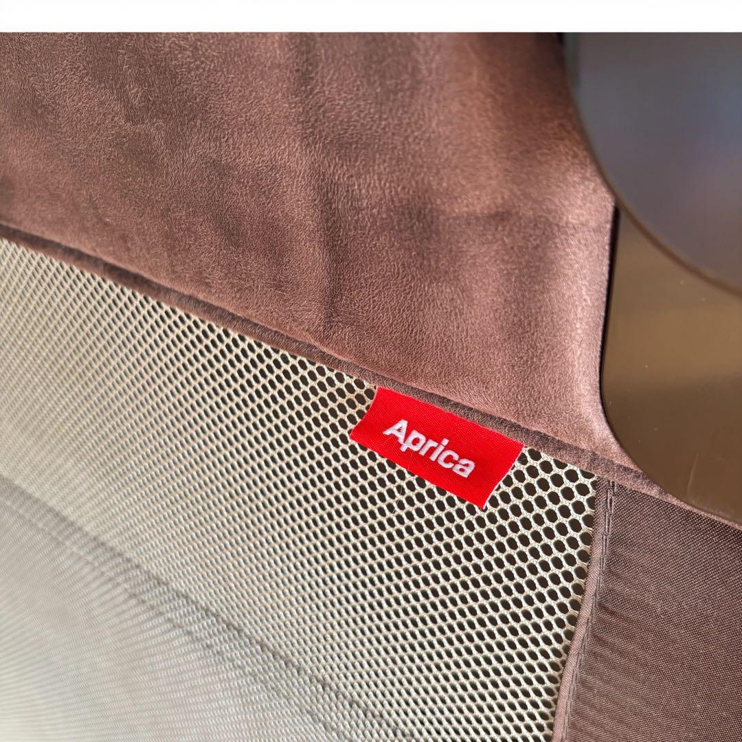 【最上位・美品】Aprica ココネルエアープラスAB ブラウン ベビーベッド