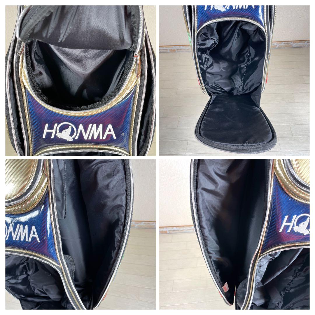 希少品　HONMA ホンマ キャディバッグ　ゴルフバッグ　モグラ刺繍　フード無し