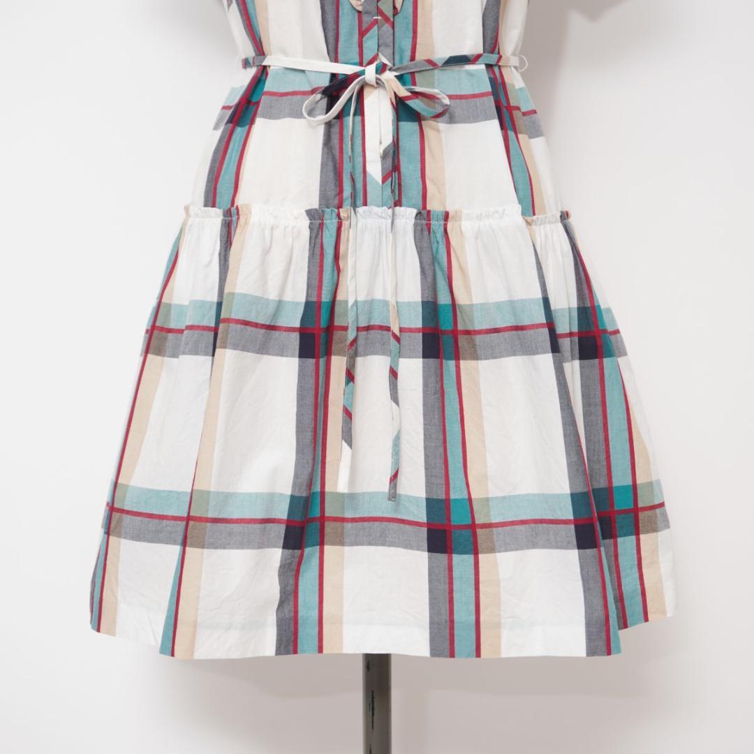 バーバリーブルーレーベル チェック柄シャツワンピース サイズ36*GD748