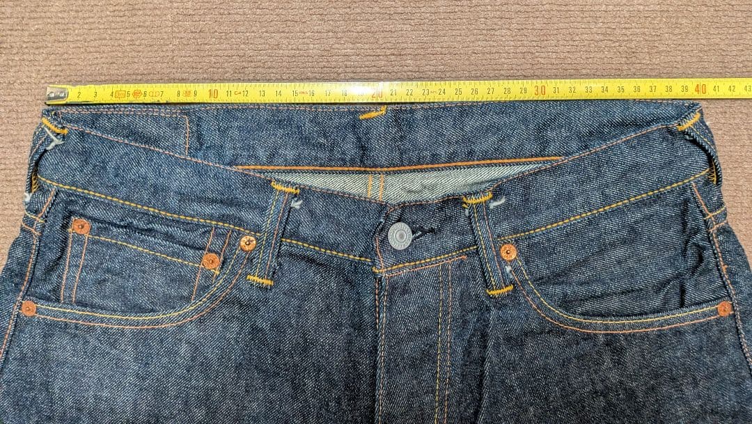 EVISU No.2 2001 33×35 虎耳 未使用 日本製 ワンウォッシュ