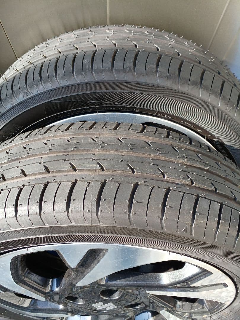 新型スズキスペーシアカスタム純正アルミ　タイヤ4本セット