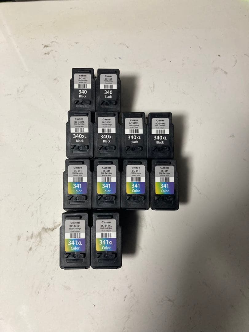 【使用済み】Canon プリンター 純正インクカートリッジ 74個セット