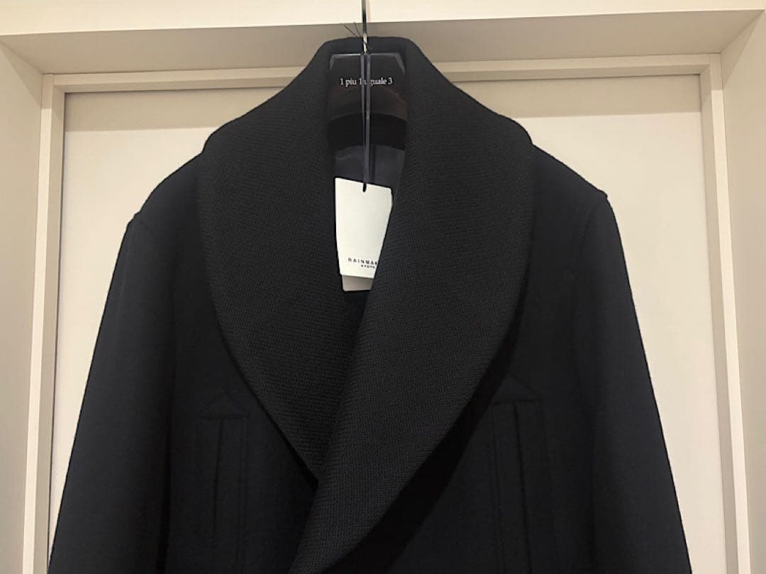 スナフキンRAINMAKERレインメーカー23AWショールカラーPコート黒