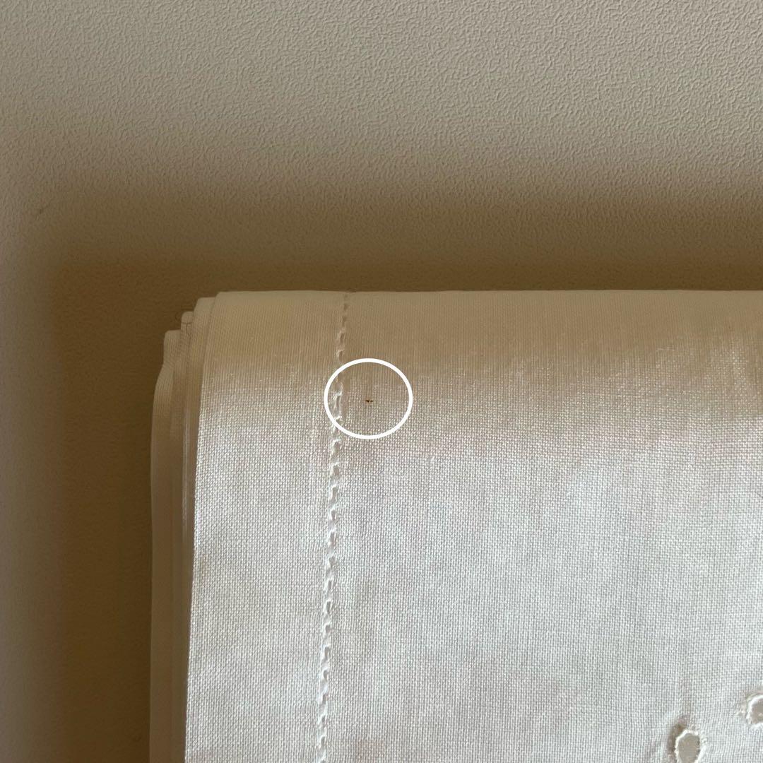 【新品】【HERMES】エルメス H透かし模様 ハンカチ 白｜箱・リボン・袋付