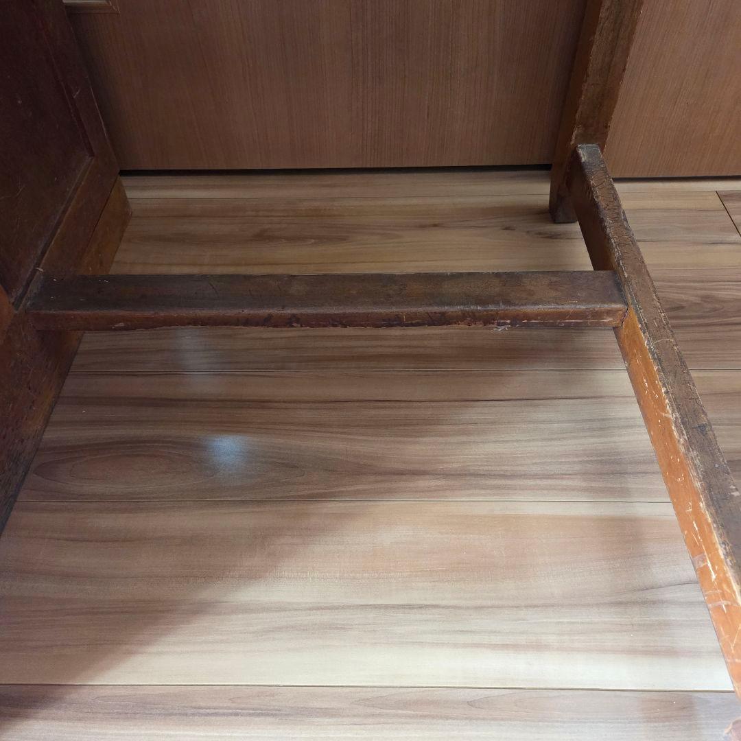 片袖机　左袖　アンティーク　作業台　什器　デスク　無垢　古家具　インテリア