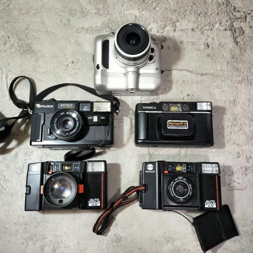 【ジャンク】フィルムカメラ まとめ Canon 他　コンパクト ハーフ カメラ