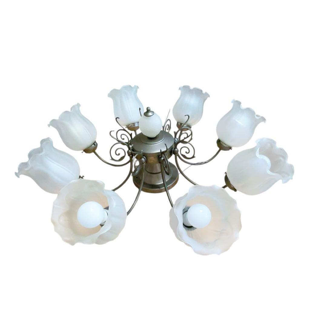 【リモコン・LED電球付】キシマ GEM-6700C 直付タイプ シャンデリア